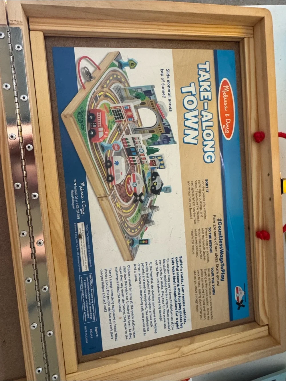 Melissa and Doug Wooden Take Along Town